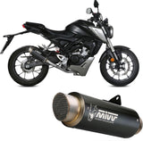 Complete Non-Catalytic Exhaust System With Sound Certification Gppro Steel Black - Mivv Compatible With Honda Cb 125 R (2018-2020)