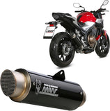 Système D'Échappement Homologué Au Niveau Sonore Oval Carbon - Mivv Compatible Avec Honda Cb 500 F (2019-2024)