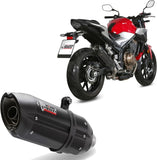 Système D'Échappement Homologué Au Niveau Sonore Suono Acier Noir Carbon - Mivv Compatible Avec Honda Cb 500 F (2019-2024)