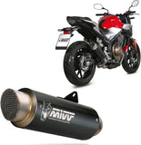 Système D'Échappement Homologué Au Niveau Sonore Gppro Acier Noir - Mivv Compatible Avec Honda Cb 500 F (2019-2024)