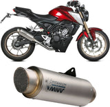 Système D'Échappement Complet Avec Catalyseur Et Homologation Acoustique Gppro Titanium - Mivv Compatible Avec Honda Cb 125 R (2021-2024)