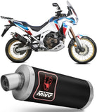 Système D'Échappement Homologué Au Niveau Sonore Dakar Acier Noir - Mivv Compatible Avec Honda Crf 1100 L Africa Twin (2020-2023)