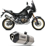Système D'Échappement Homologué Au Niveau Sonore Speed Edge Acier Carbon - Mivv Compatible Avec Honda Crf 1100 L Africa Twin (2020-2023)