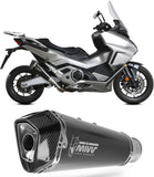 Système D'Échappement Homologué Au Niveau Sonore Delta Race Acier Noir Carbon - Mivv Compatible Avec Honda Forza 750 (2021-2024)