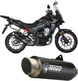Système D'Échappement Homologué Au Niveau Sonore Gppro Acier Noir - Mivv Compatible Avec Honda Cb 500 X (2021-2024)
