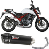 Système D'Échappement Complet Sans Catalyseur Et Homologué Au Niveau Sonore Oval Carbon Carbon - Mivv Compatible Avec Honda Cb 750 Hornet (2023-2024)
