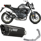 Système D'Échappement Complet Sans Catalyseur Et Homologué Au Niveau Sonore Sr-1 Acier Noir - Mivv Compatible Avec Honda Cb 750 Hornet (2023-2024)