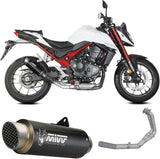 Système D'Échappement Complet Sans Catalyseur Et Homologué Au Niveau Sonore Gppro Acier Noir - Mivv Compatible Avec Honda Cb 750 Hornet (2023-2024)
