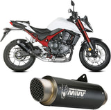 Système D'Échappement Homologué Au Niveau Sonore Gppro Acier Noir - Mivv Compatible Avec Honda Cb 750 Hornet (2023-2024)