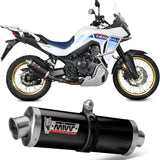 Système D'Échappement Homologué Au Niveau Sonore Oval Acier Noir - Mivv Compatible Avec Honda Xl 750 Transalp (2023-2024)