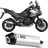 Système D'Échappement Homologué Au Niveau Sonore Oval Titanium Carbon - Mivv Compatible Avec Honda Nt 1100 (2022-2024)