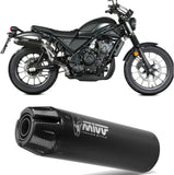 Système D'Échappement Homologué Au Niveau Sonore Hr-1 Acier Noir Carbon - Mivv Compatible Avec Honda Cl 500 (2023-2024)