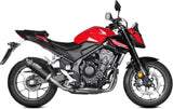 Système D'Échappement Complet Sans Catalyseur Et Homologué Au Niveau Sonore Ak-1 Acier Noir Carbon - Mivv Compatible Avec Honda Cb 500 Hornet (2024)