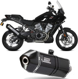 Système D'Échappement Homologué Au Niveau Sonore Speed Edge Acier Noir Carbon - Mivv Compatible Avec Harley-Davidson Pan America - Special (2021-2024)