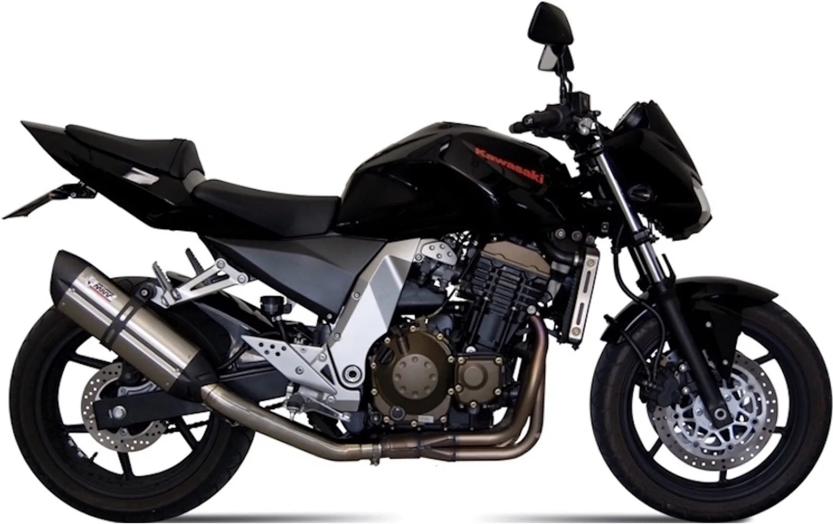 Système D'Échappement Homologué Au Niveau Sonore Suono Acier Carbon - Mivv Compatible Avec Kawasaki Z 750 (2004-2006)