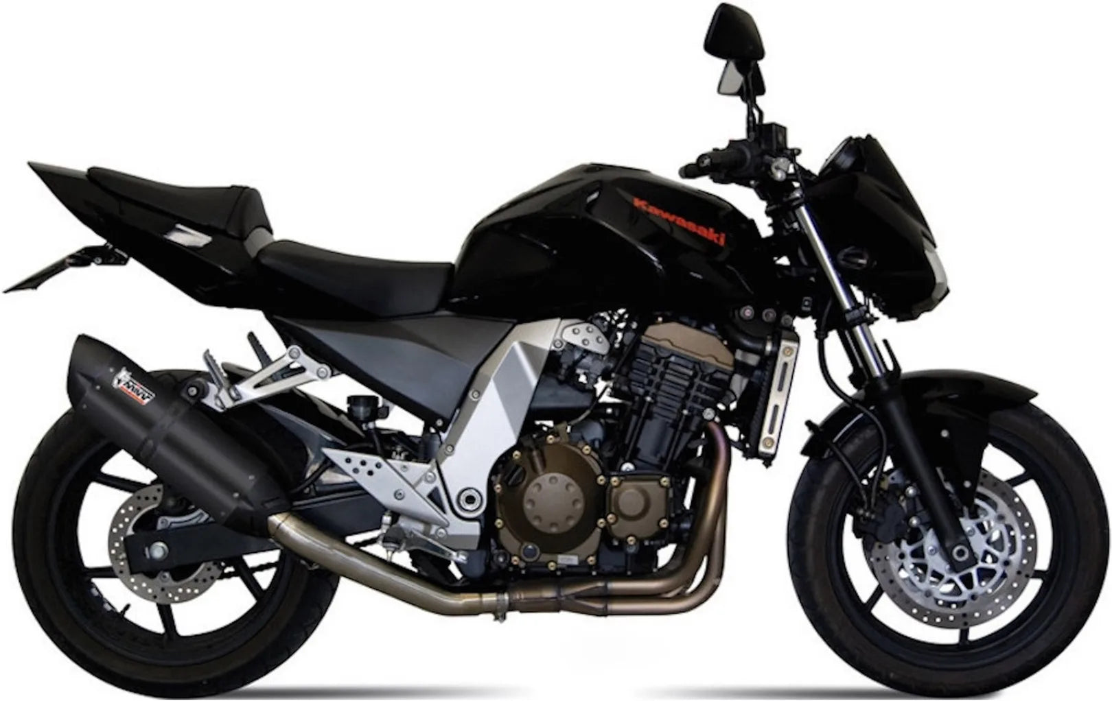 Système D'Échappement Homologué Au Niveau Sonore Suono Acier Noir Carbon - Mivv Compatible Avec Kawasaki Z 750 (2004-2006)