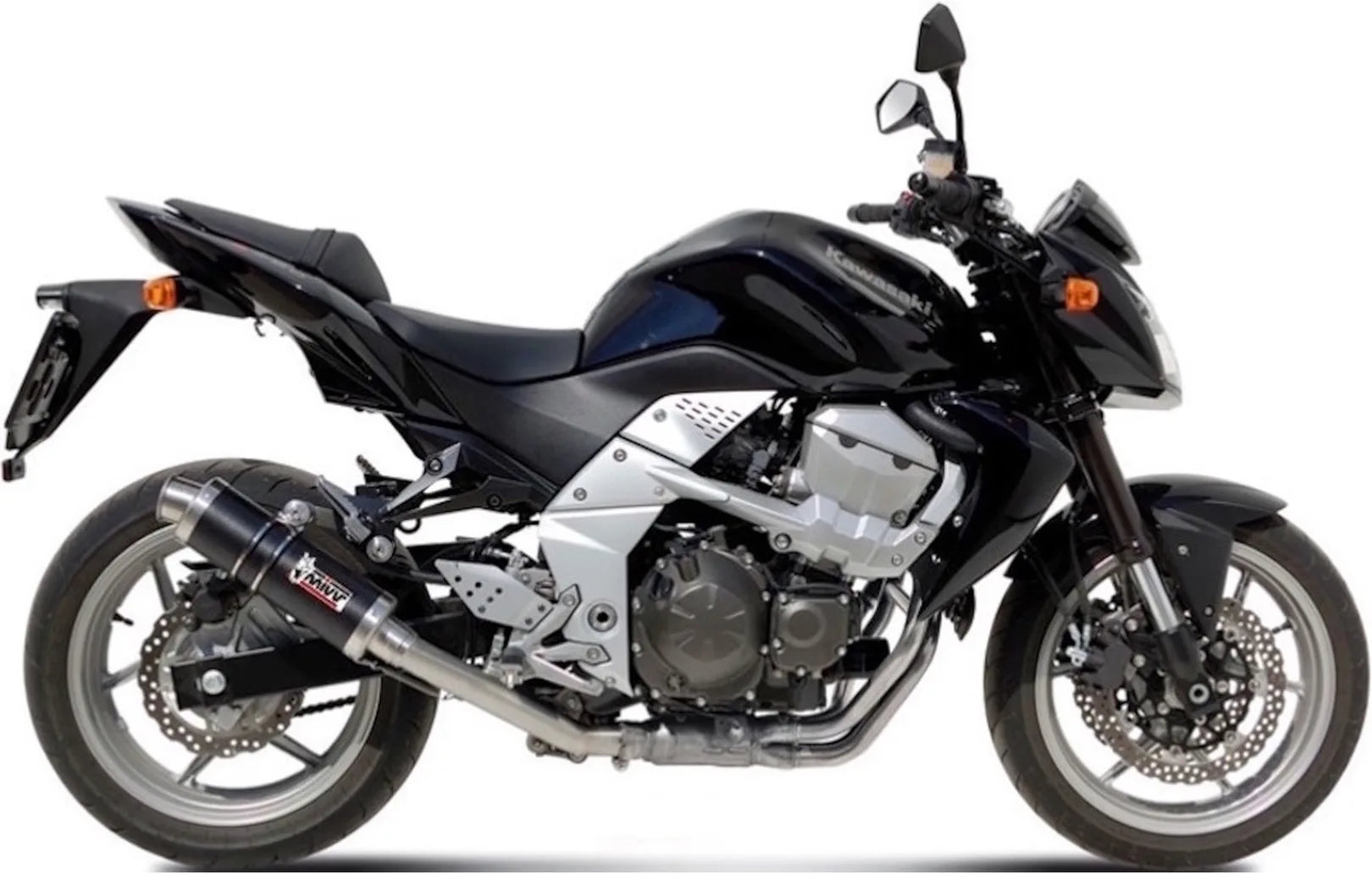 Système D'Échappement Catalytique Avec Homologation Acoustique Gp Carbon - Mivv Compatible Avec Kawasaki Z 750 (2007-2014)