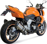 Double Sortie D'Échappement Homologuée Au Niveau Sonore Suono Acier Carbon - Mivv Compatible Avec Kawasaki Z 1000 (2007-2009)