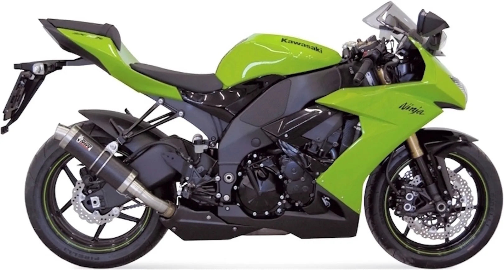 Système D'Échappement Homologué Au Niveau Sonore Gp Carbon - Mivv Compatible Avec Kawasaki Zx-10R (2008-2010)