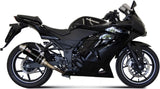 Système D'Échappement Homologué Au Niveau Sonore Gp Acier Noir - Mivv Compatible Avec Kawasaki Ninja 250 R (2008-2013)