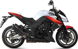 Double Sortie D'Échappement Homologuée Au Niveau Sonore Suono Acier Noir Carbon - Mivv Compatible Avec Kawasaki Z 1000 (2010-2013)