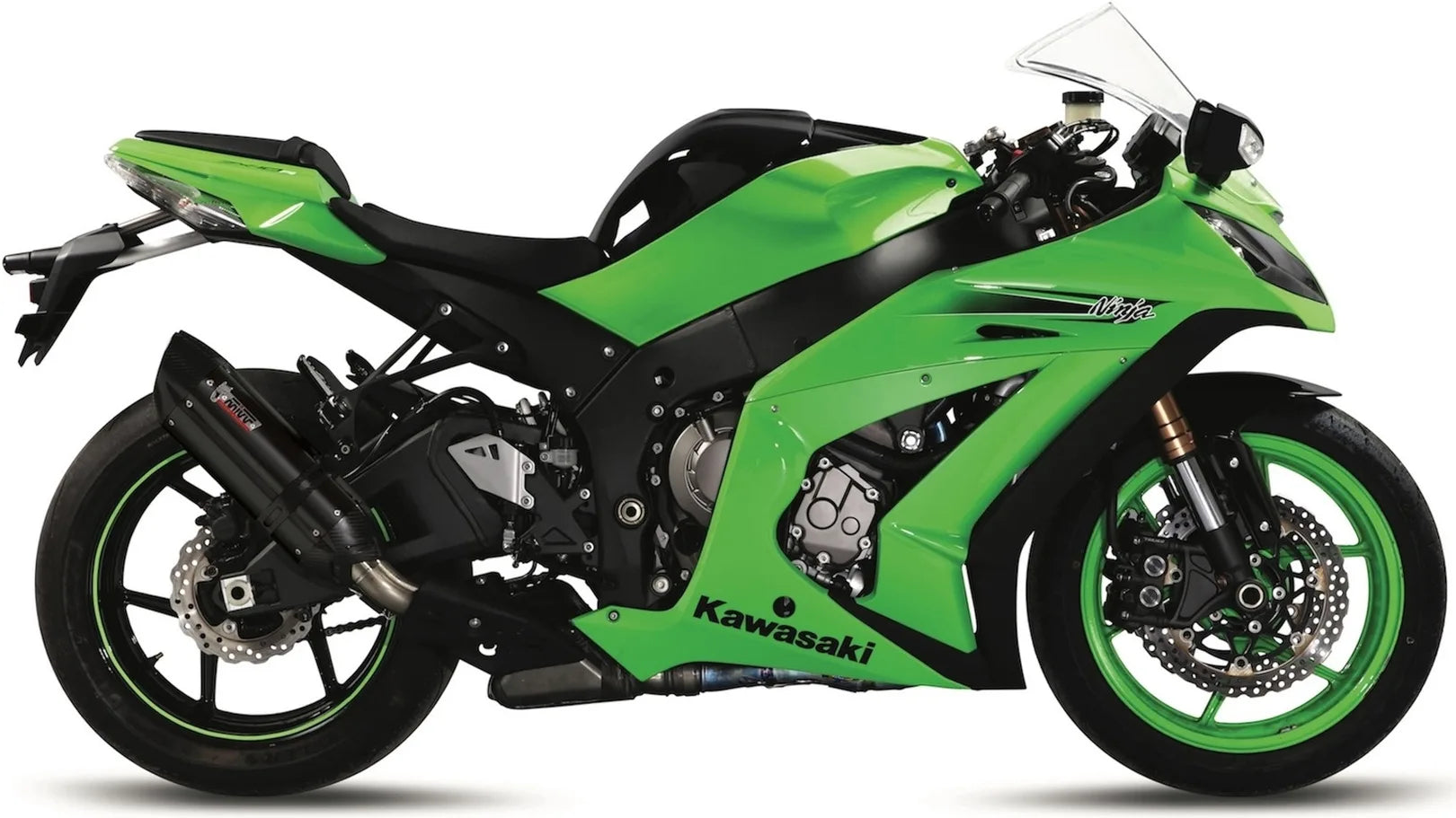 Système D'Échappement Homologué Au Niveau Sonore Suono Acier Noir Carbon - Mivv Compatible Avec Kawasaki Zx-10R (2011-2015)