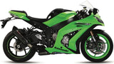 Système D'Échappement Homologué Au Niveau Sonore Suono Acier Noir Carbon - Mivv Compatible Avec Kawasaki Zx-10R (2011-2015)