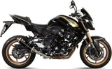 Système D'Échappement Non Catalysé Et Homologué Au Niveau Sonore Gp Acier Noir - Mivv Compatible Avec Kawasaki Z 750 R (2011-2014)