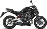 Complete Catalytic Exhaust System With Sound Certification Suono Steel Black Carbon - Mivv Compatible With Kawasaki Er-6 F (2012-2016)