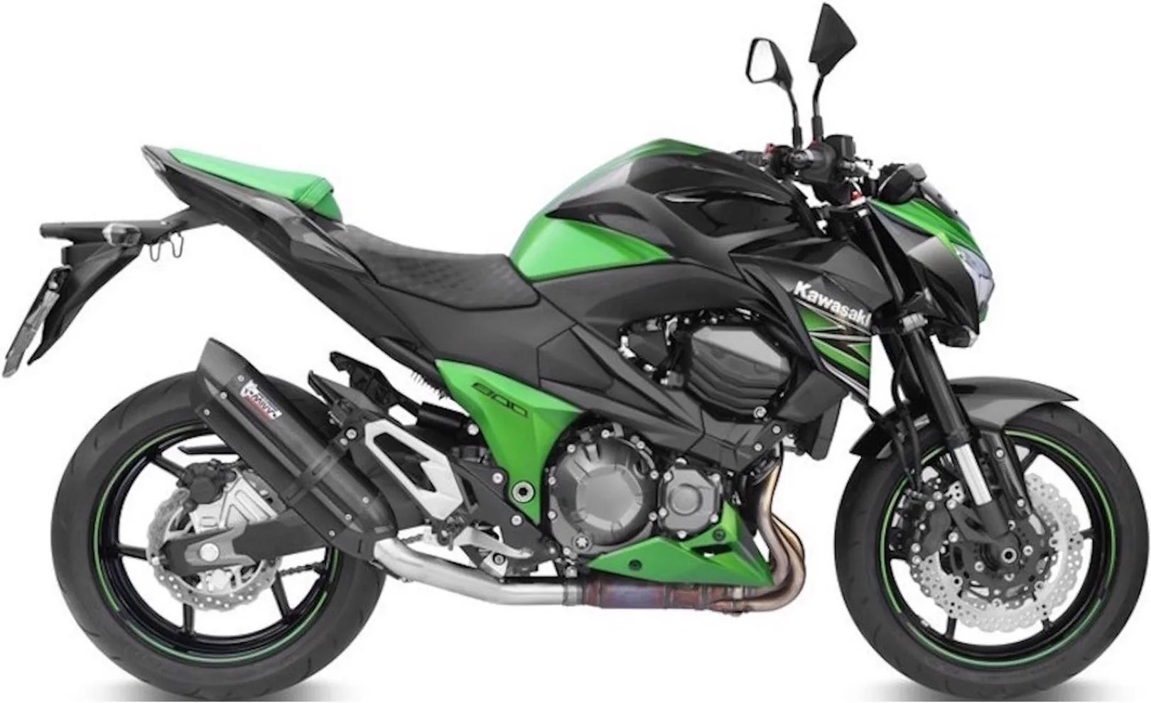 Système D'Échappement Homologué Au Niveau Sonore Suono Acier Noir Carbon - Mivv Compatible Avec Kawasaki Z 800 (2013-2016)