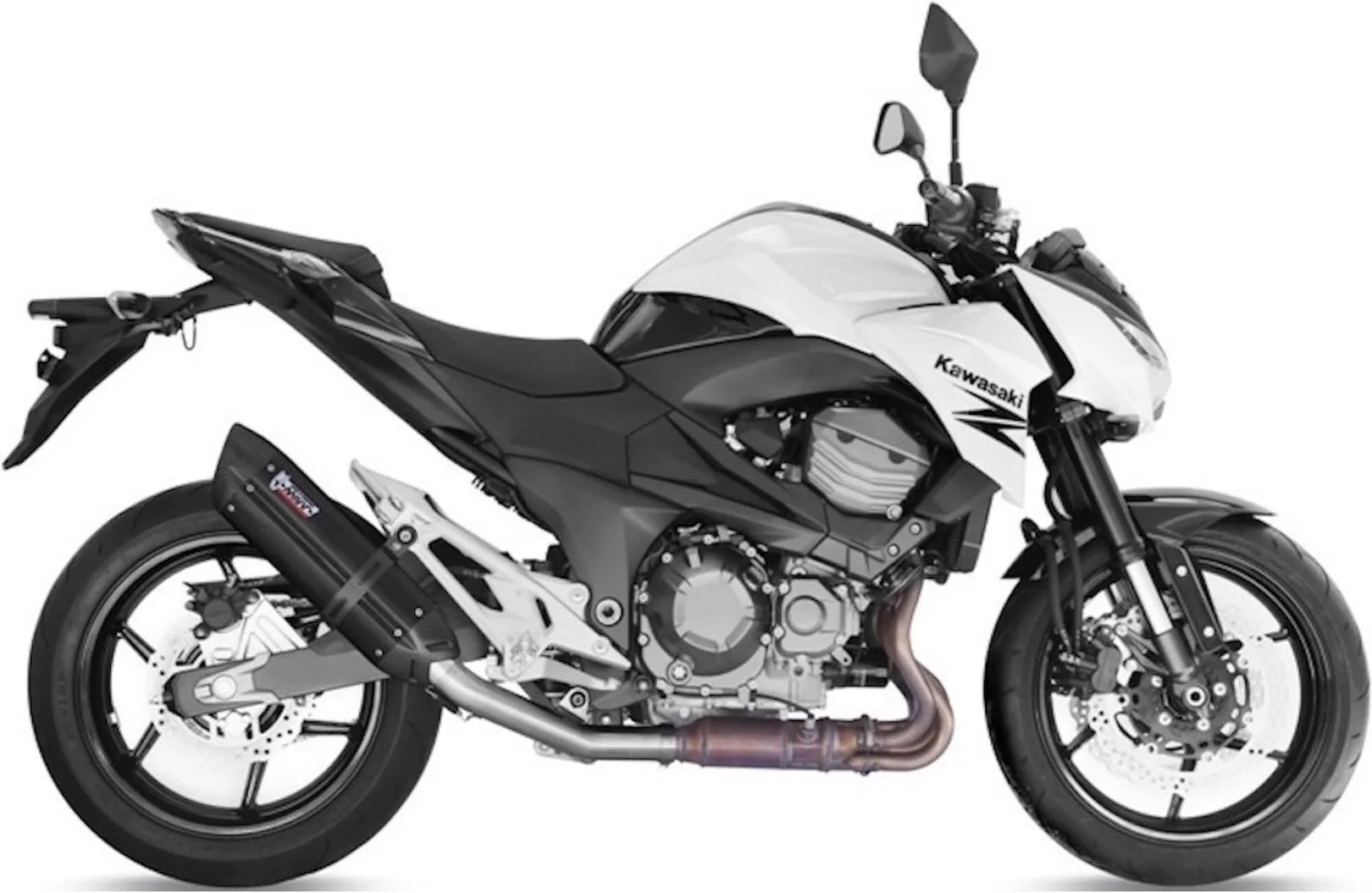Système D'Échappement Homologué Au Niveau Sonore Suono Acier Noir Carbon - Mivv Compatible Avec Kawasaki Z 800 E (2013-2016)