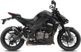 Double Sortie D'Échappement Homologuée Au Niveau Sonore Gp Acier Noir - Mivv Compatible Avec Kawasaki Z 1000 (2014-2020)