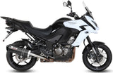 Système D'Échappement Homologué Au Niveau Sonore Oval Carbon Carbon - Mivv Compatible Avec Kawasaki Versys 1000 (2015-2018)