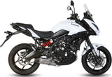 Système D'Échappement Complet Sans Catalyseur Et Homologué Au Niveau Sonore Oval Titanium Carbon - Mivv Compatible Avec Kawasaki Versys 650 (2015-2020)