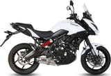 Système D'Échappement Complet Avec Catalyseur Et Homologation Acoustique Oval Acier - Mivv Compatible Avec Kawasaki Versys 650 (2015-2020)