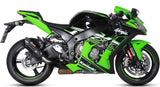 Système D'Échappement Homologué Au Niveau Sonore Suono Acier Noir Carbon - Mivv Compatible Avec Kawasaki Zx-10R (2016-2024)