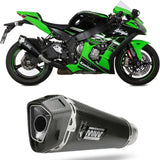 Système D'Échappement Homologué Au Niveau Sonore Delta Race Carbon Carbon - Mivv Compatible Avec Kawasaki Zx 10R - Rr - Se (2016-2024)