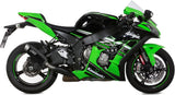 Système D'Échappement Homologué Au Niveau Sonore Gppro Acier Noir - Mivv Compatible Avec Kawasaki Zx-10R (2016-2024)