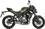 Système D'Échappement Complet Sans Catalyseur Et Homologué Au Niveau Sonore Delta Race Acier Carbon - Mivv Compatible Avec Kawasaki Z 650 (2017-2023)