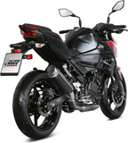 Système D'Échappement Homologué Au Niveau Sonore Gppro Acier Noir - Mivv Compatible Avec Kawasaki Z 400 (2019-2023)