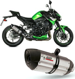 Système D'Échappement Homologué Au Niveau Sonore Suono Acier Carbon - Mivv Compatible Avec Kawasaki Z 900 (2020-2024)