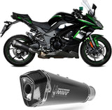 Système D'Échappement Homologué Au Niveau Sonore Delta Race Acier Noir Carbon - Mivv Compatible Avec Kawasaki Ninja 1000 Tourer (2020-2024)