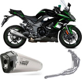 Système D'Échappement Complet Sans Catalyseur Et Homologué Au Niveau Sonore Delta Race Acier Carbon - Mivv Compatible Avec Kawasaki Ninja 1000 Sx (2020-2024)