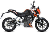 Système D'Échappement Complet Avec Catalyseur Et Homologation Acoustique Gp Carbon - Mivv Compatible Avec Ktm 200 Duke (2012-2014)