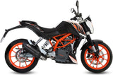 Système D'Échappement Complet Avec Catalyseur Et Homologation Acoustique Suono Acier Noir Carbon - Mivv Compatible Avec Ktm 390 Duke (2013-2016)