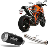 Système D'Échappement Non Catalysé Et Homologué Au Niveau Sonore Mk3 Acier Noir - Mivv Compatible Avec Ktm Duke 1290 (2014-2019)