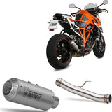 Système D'Échappement Non Catalysé Et Homologué Au Niveau Sonore Mk3 Acier - Mivv Compatible Avec Ktm Duke 1290 (2014-2019)