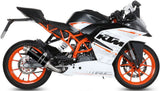 Système D'Échappement Complet Sans Catalyseur Et Homologué Au Niveau Sonore Gp Acier Noir - Mivv Compatible Avec Ktm Rc 390 (2014-2016)