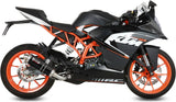 Système D'Échappement Complet Avec Catalyseur Et Homologation Acoustique Gp Acier Noir - Mivv Compatible Avec Ktm Rc 125 (2014-2016)