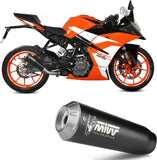 Exhaust Tip With Noise Certification X-M1 Steel Black - Mivv Compatible With Ktm Rc 125 (2017-2020)